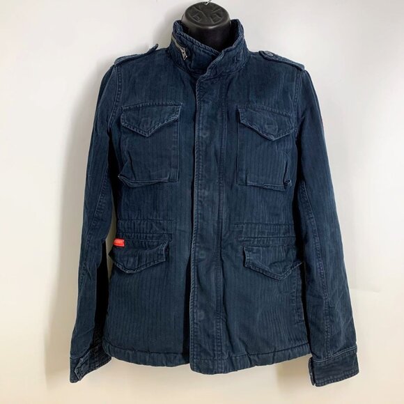 Superdry Jackets & Blazers - Superdry Women's Winter Rookie Cotton Denim Military Jacket Size XS